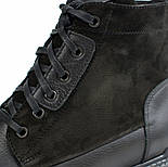 Черевики на овчині шкіра чорні широка стопа чоловіче зимове взуття Rosso Avangard Whisper 2 Modern, фото 7
