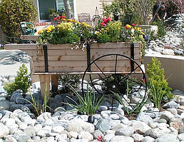 Пересувні декоративні візки для саду, дачі, заміського ділянки (Decorative Garden Cart 01)