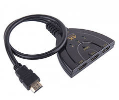 Світч-комутатор HDMI 4K перемикач для монітора (HDMI-4K-3IN1)