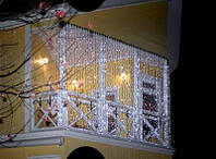 Уличная гирлянда "Штора" 180 LED, 2х2 м (цвет: белый, мульти)