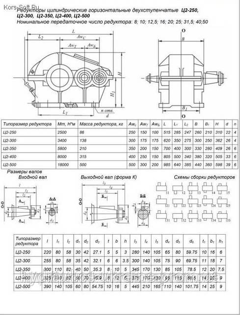 Редуктор Ц2-250 - фото 6 - id-p871763