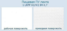 КОНВЕЙЕРНАЯ ЛЕНТА ПУ ПИЩЕВАЯ 1 LRFP 02/W2 IM 0,7