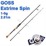 Спінінгове вудлище шт2 Goss Extrime Spin A11-201 1-9g 2,01м *, фото 2