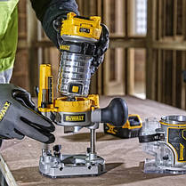 Фрезер мнгофункциональный акумуляторний безщітковий DeWALT DCW604N (Без АКБ І ЗУ), фото 2