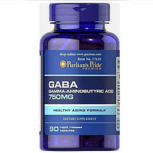 Релаксант Gaba Puritans Pride 750 mg 90 caps