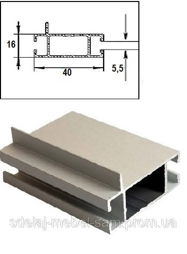 Профіль алюмінієвий торговий 2576