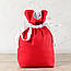 Новорічний різдвяний подарунковий мішечок/вишивка-будиночок, червоний/ПП"Світлана-К", фото 5