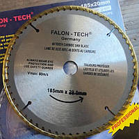 Круг з побідітовими напайками Falon Tech 185*20(60зб)