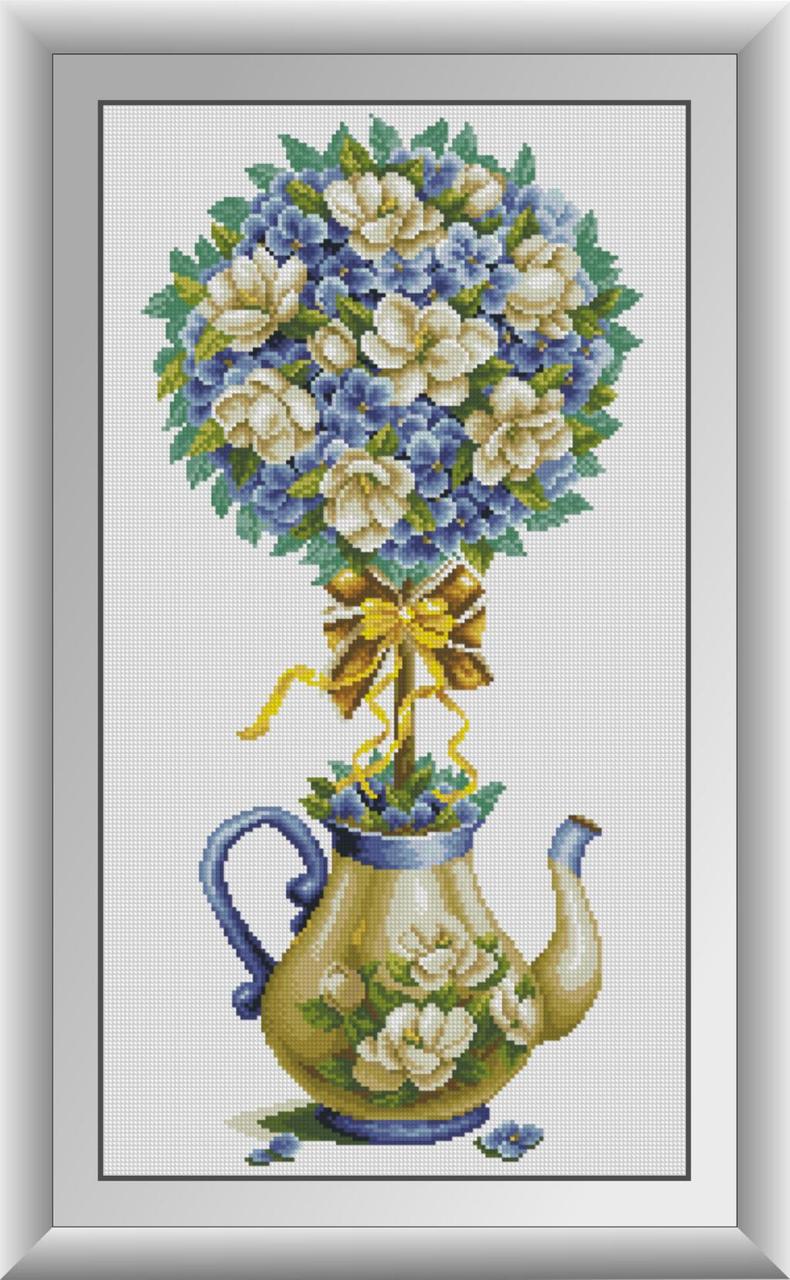 Алмазна мозаїка Магнолія і гортензія Dream Art 30600 (35 x 64 см), фото 1