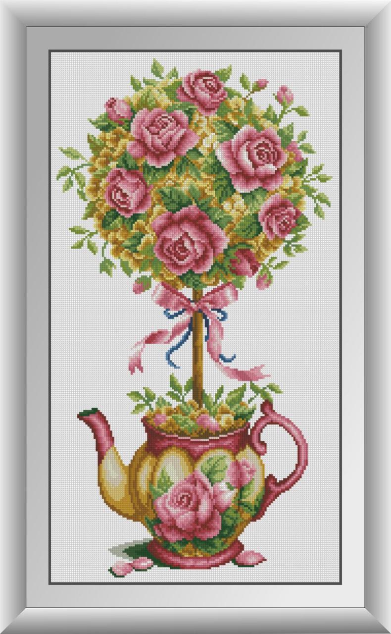 Алмазний живопис Магнолія і троянди Dream Art 30601 (35 x 64 см), фото 1