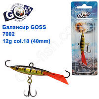 Балансир Goss 7002 12g col. 18 (40mm)