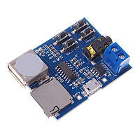 Arduino USB mp3 плеер (слот microSD) TF card U disk усилитель Format decoder board module amplifier decoding a