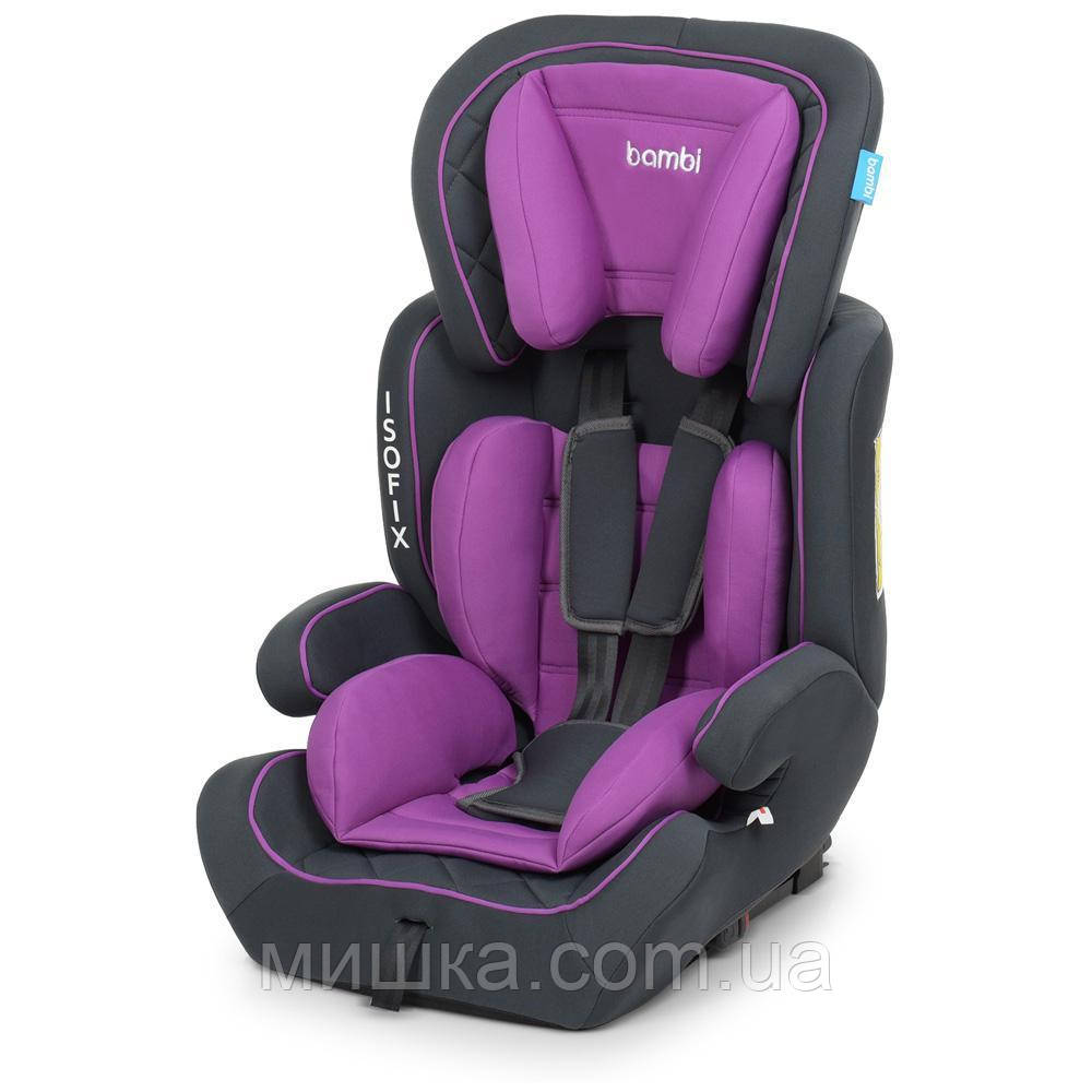 Детское автокресло ISOFIX ME 4250 фиолетовый цвет, группа 1,2,3, до 36 кг
