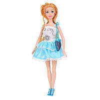 Кукла Kaibibi BLD169-1 в платье-раскраске с наклейками и маркерами