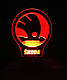 3d-світильник Шкода, Scoda, лого, 3д-нічник, кілька підсвічувань (на батарейці), фото 4