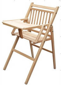 Стільчик для годування (дерев'яний, складний) з Бука