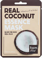 Восстанавливающая и увлажняющая маска с экстрактом кокоса Farm Stay Real Essence Mask Coconut