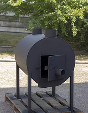 Буржуйка з вентилятором Брест 500 вертикальна (Вентс ТТ 150 + 1 м гофри в комплекті), фото 4