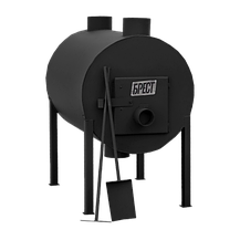 Буржуйка з вентилятором Брест 500 вертикальна (Вентс ТТ 150 + 1 м гофри в комплекті), фото 2