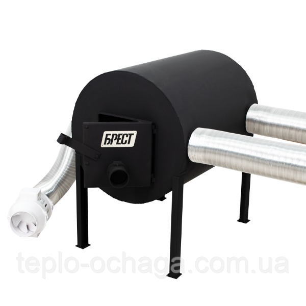 Піч на дровах з вентилятором Брест 500 горизонтальна (вентилятор у комплекті)