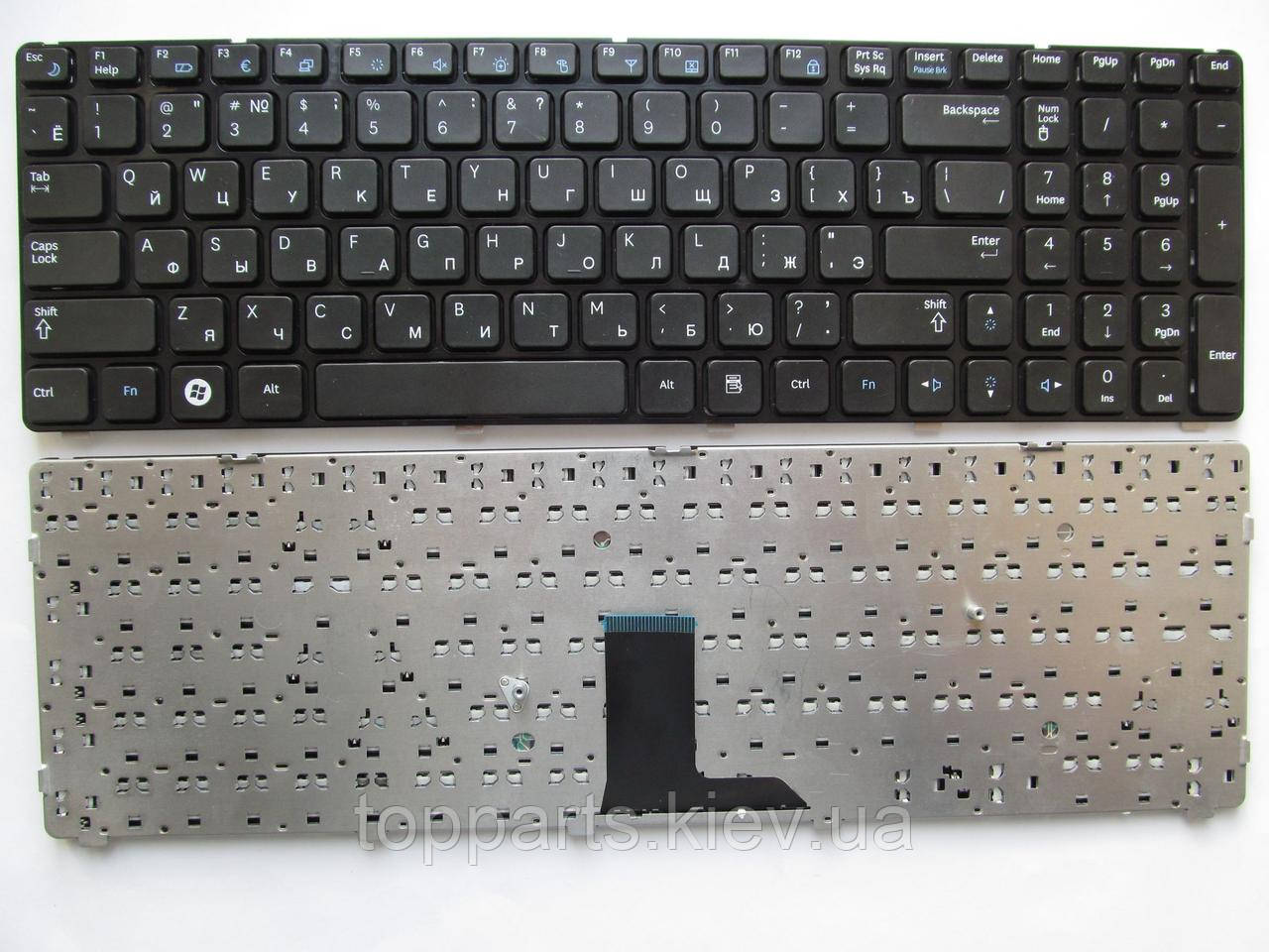 Клавіатура для ноутбуків Samsung R578, R580, R590 чорна RU/US