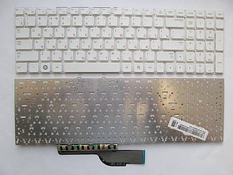 Клавіатура для ноутбуків Samsung 15.6" 300/305 Series, 300E5A, 300V5A, 305E5Z біла RU/US