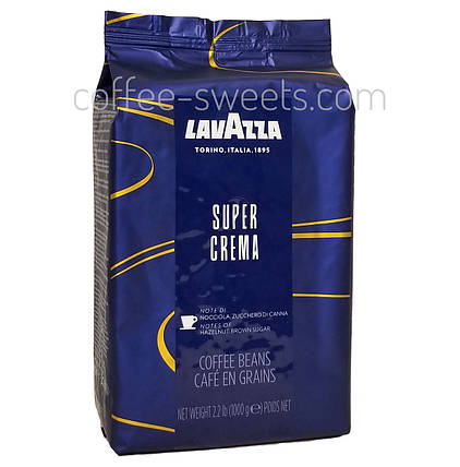Зерновий кави Lavazza Super Crema 1kg, фото 2