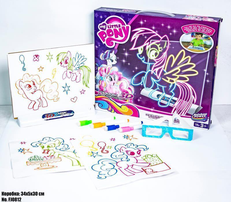 3D дошка для малювання "Little Pony" FJ0812
