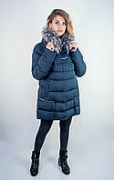 Куртка женская зимняя Peercat большой размер синяя