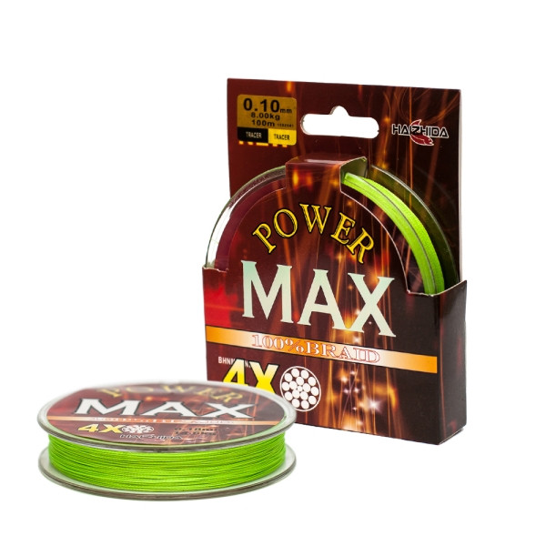 Шнур Power Max 4x 100 м 0,10 мм *, фото 1