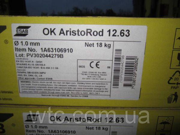 Зварювальний дріт OK AristoRod® 12.63, фото 1