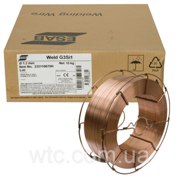 Зварювальний дріт Weld G3Si1, фото 1