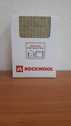 Утеплювач базальтовий Rockwool Wentirock max (вентильований фасад) 50 мм, фото 1