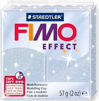 Пластика Effect, Срібло з блискітками, 57г, Fimo 8020-812