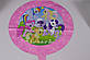 Фольгований повітряний круглий куля рожевий з малюнком літл поні, фото 2