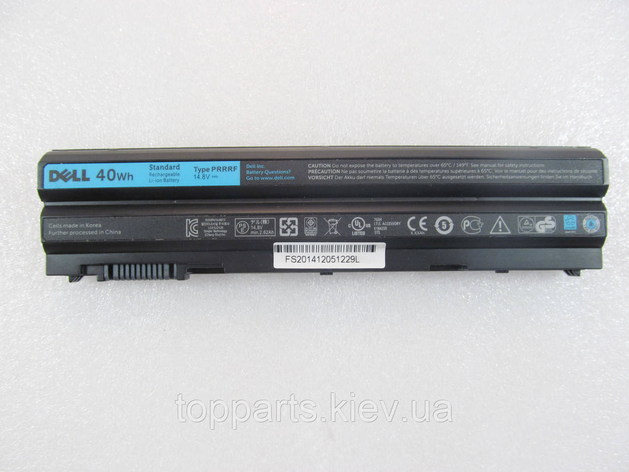 Батарея для ноутбука Dell Latitude E5420 NHXVW, 2800mAh (40Wh), 4cell, 14.8V, Li-ion, чорна, ОРИГІНАЛЬНА