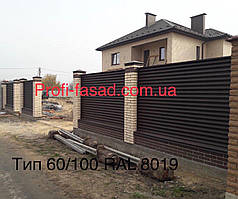 Паркан жалюзі 100/60 0,45 мм