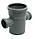 Крестовина канализационная d 110/50/50-90°, PP, фото 3