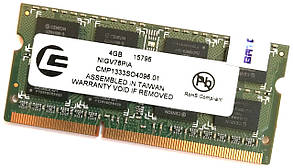 Оперативная память для ноутбука Centon SODIMM DDR3 4Gb 1333MHz 10600S 2R8 CL9 (CMP1333SO4096.01) Б/У