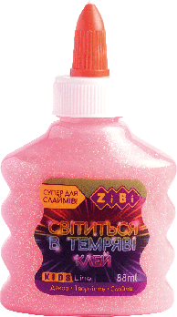 Клей Zibi СВІТЛЯЧОК (для слаймів) рожевий, 88 мл