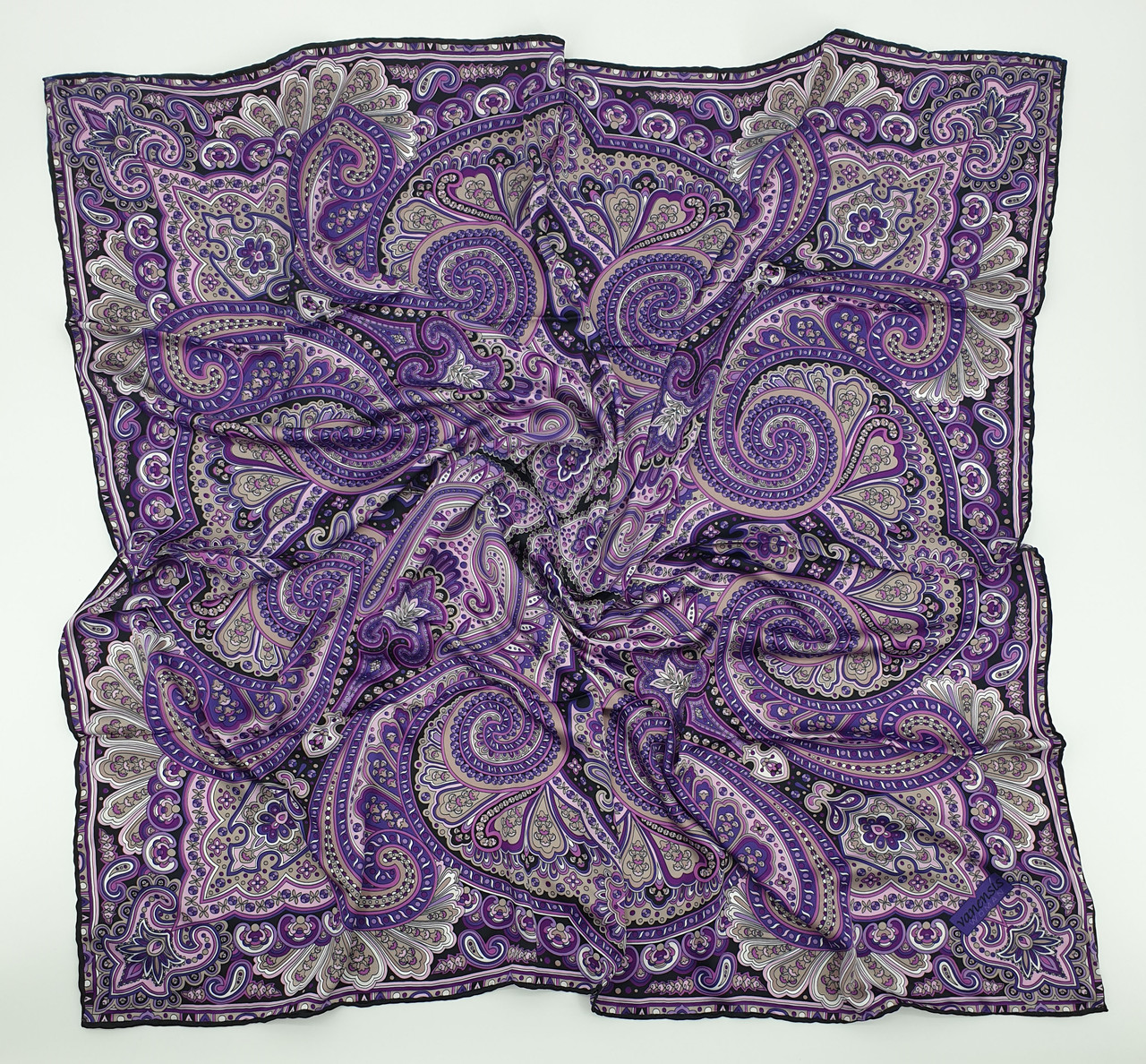 Хустка M&JJ ІЗМІР Шовк Різнокольоровий 95х95 см (2111), фото 1