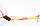 Гамак для дачі гамак садовий з поперечиною "Економ 3" гамак сітка жовто-червоний, фото 2