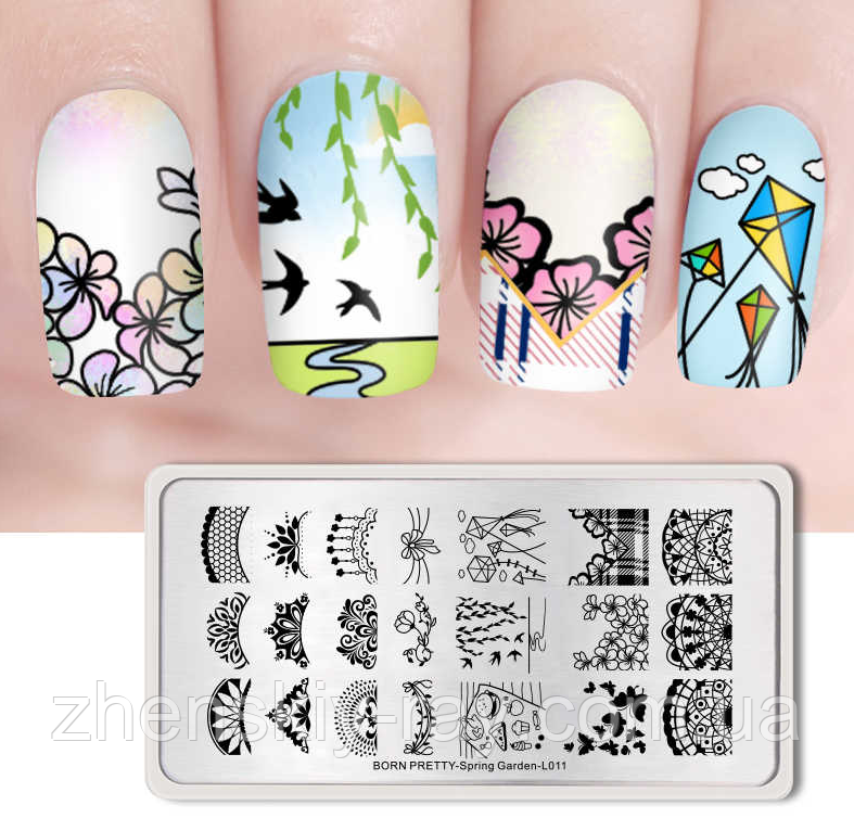 Пластина для стемпінгу Born Pretty-Spring Garden-L011