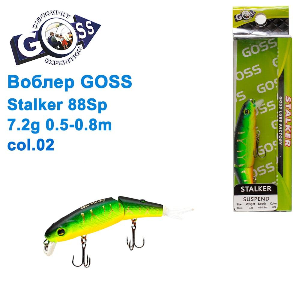 Воблер Goss Stalker 88Sp W7,2g 0,5-0,8m col. 02