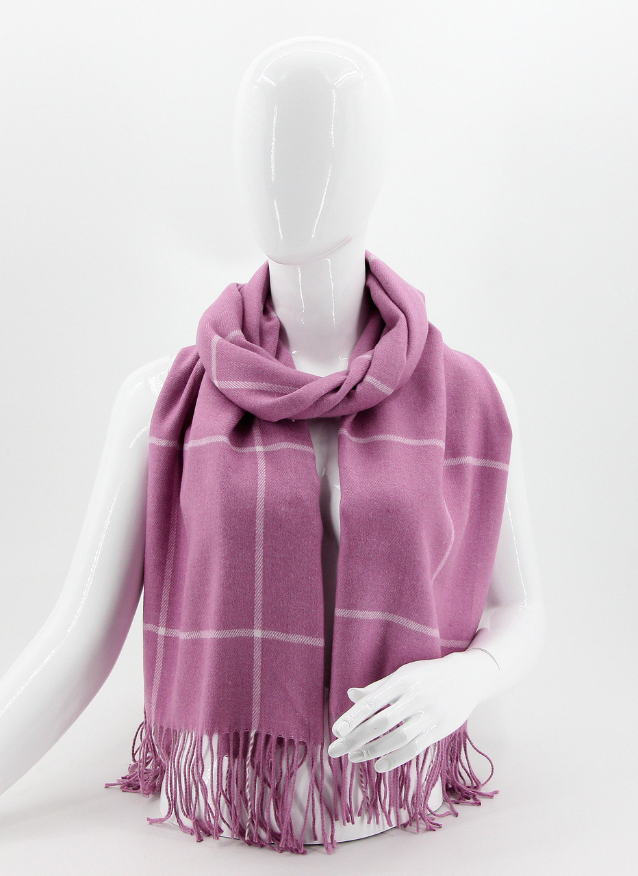 ШАРФ жіночий M&JJ БРУКЛІН Гвоздика 180х70 см (8575), фото 1