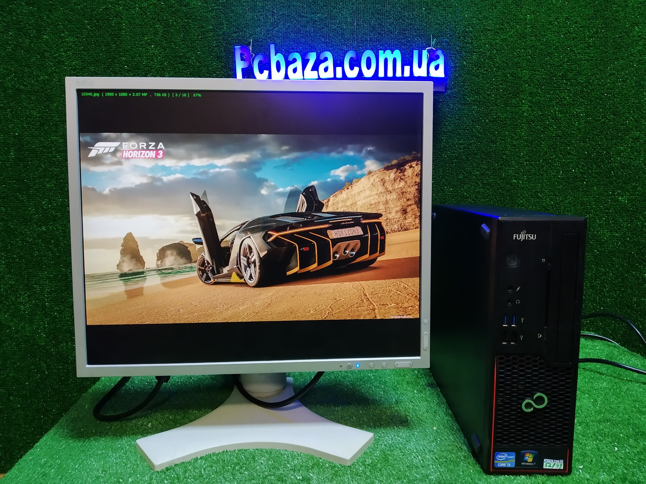 ПК + монітор 19" IPS, i3-3220 3.3, 4 ГБ, 500 Гб, 2xCOM, 10 USB, USB 3.0 Налаштований. Німеччина!