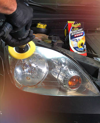 Набір для відновлення фар - Meguiar's One-Step Headlight Restoration Plus Kit (G1900K), фото 3