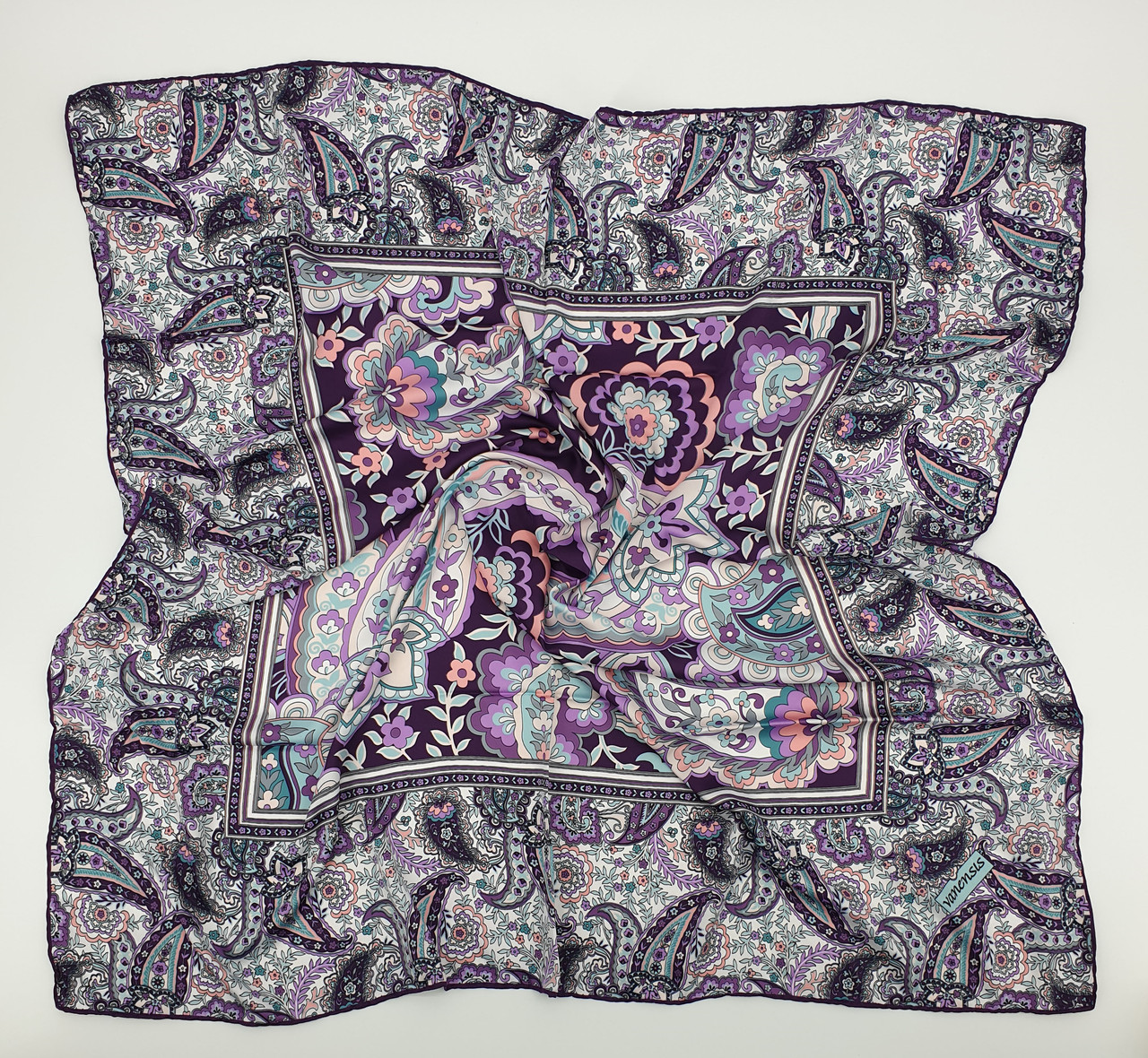 Хустка M&JJ ІЗМІР Шовк Різнокольоровий 95х95 см (2035), фото 1