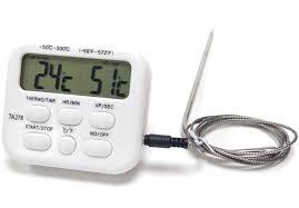 Цифровий термометр для м'яса (духовки) KCASA ТА-278 з виносним датчиком від -50 до 300 °C з виносним щупом