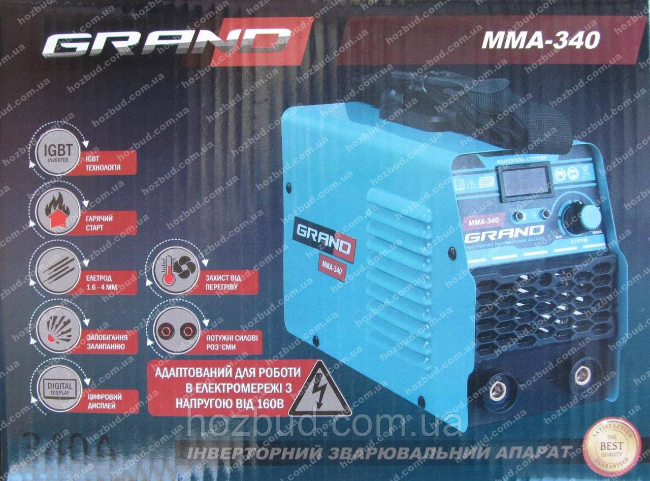 Зварювальний апарат Grand MMA-340 (дисплей)